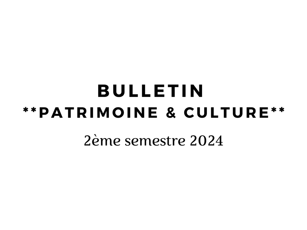 bulletin patrimoine et culture 2024